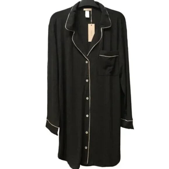 Eberjey Gisele TENCEL Modal Sleepshirt Charcoal Gray - Picture 2 of 4